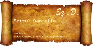 Sztrul Daniella névjegykártya